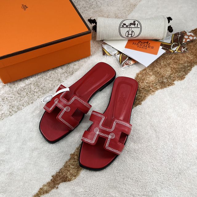 Hermes calfskin oran sandal HS0142