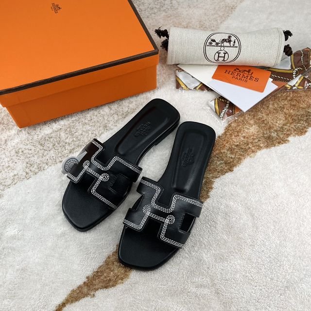 Hermes calfskin oran sandal HS0142