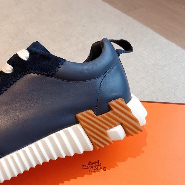 Hermes calfskin&suede bouncing sneaker HS0140