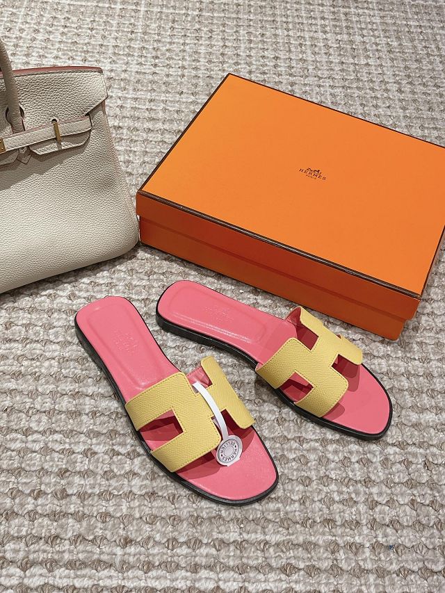 Hermes epsom leather oran sandal HS0132	