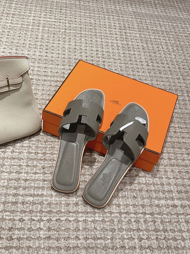 Hermes epsom leather oran sandal HS0132	