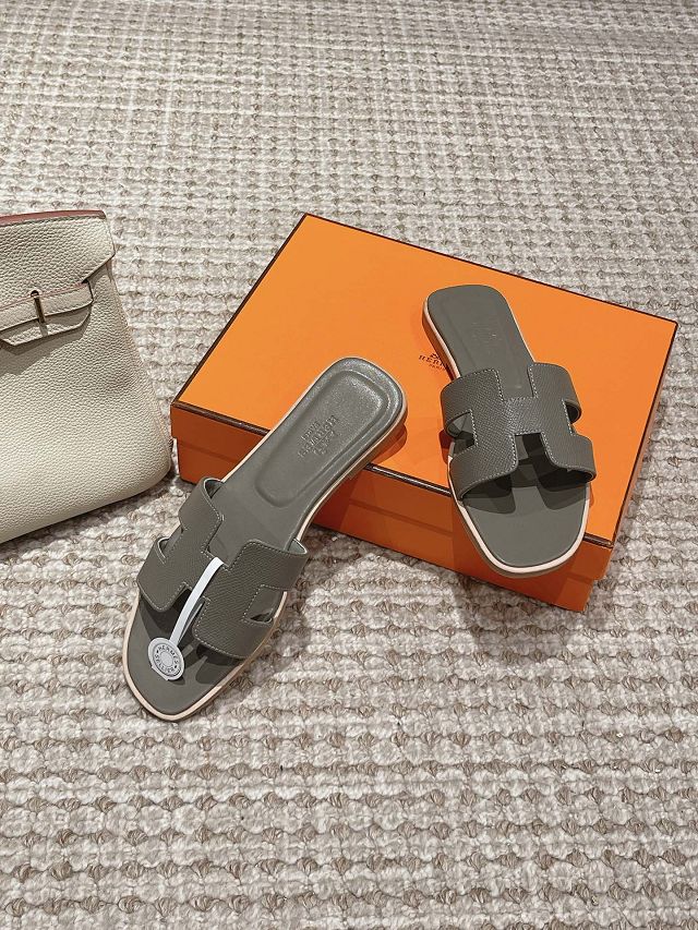 Hermes epsom leather oran sandal HS0132	