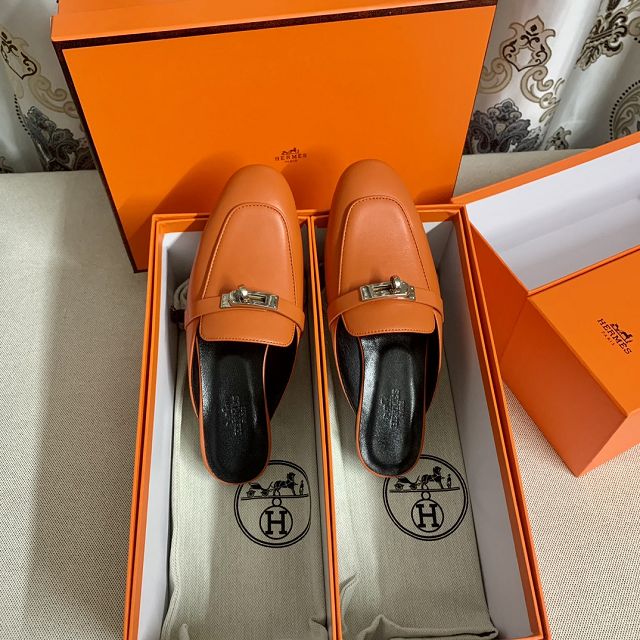 Hermes goatskin oz mule HS0128