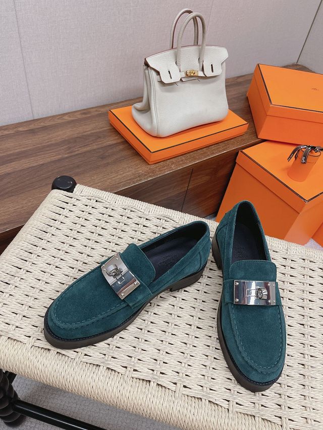 Hermes suede hot loafer HS0138