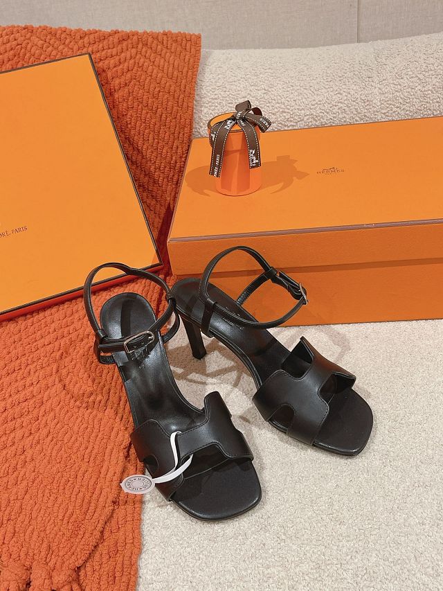 Hermes swift leather heden 80mm sandal HS0135