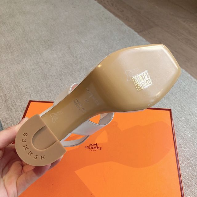 Hermes calfskin Ilona 90mm sandal HS0145