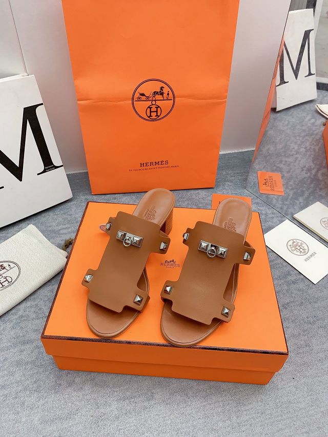 Hermes calfskin intuition 65mm sandal HS0150