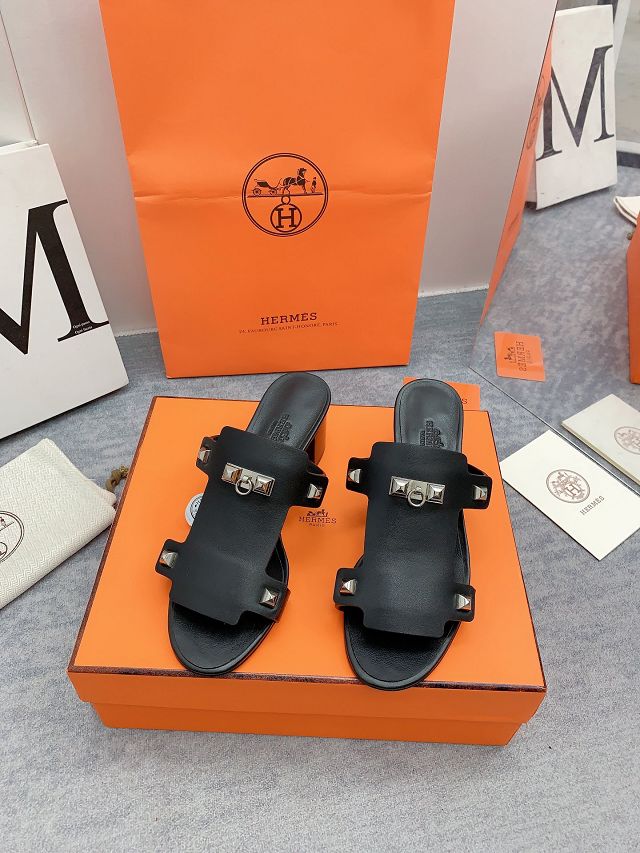 Hermes calfskin intuition 65mm sandal HS0150