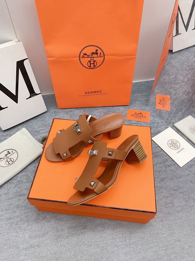 Hermes calfskin intuition 65mm sandal HS0150