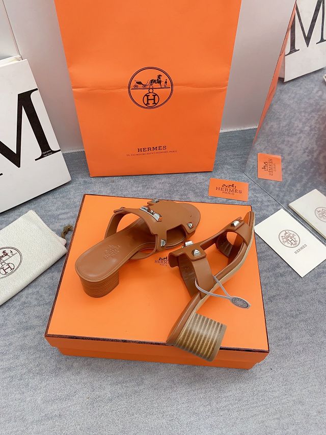 Hermes calfskin intuition 65mm sandal HS0150