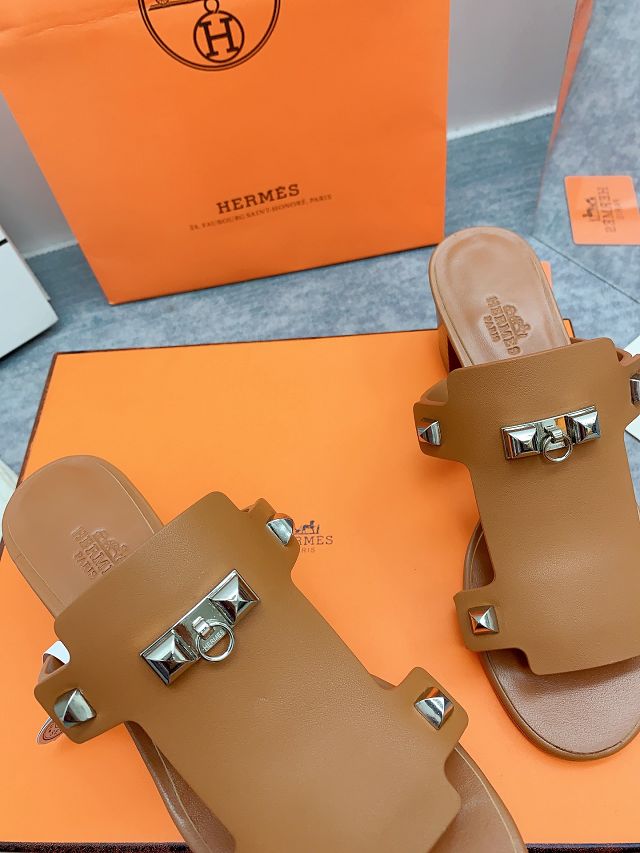 Hermes calfskin intuition 65mm sandal HS0150