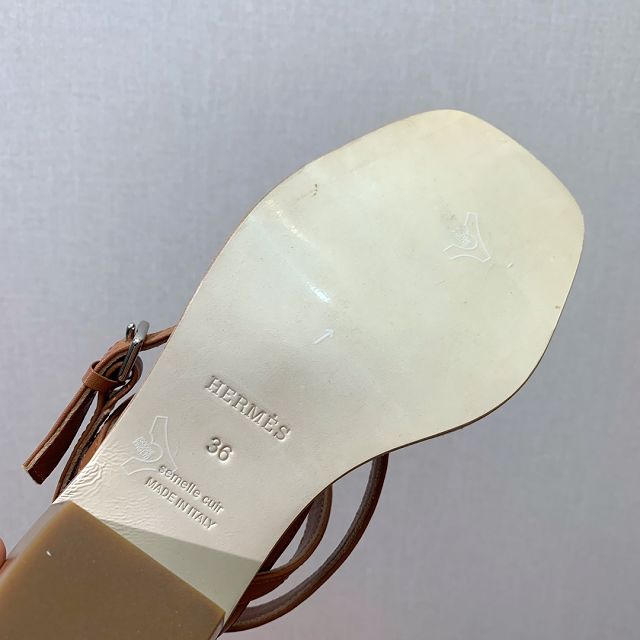 Hermes calfskin ivresse 65mm sandal HS0146