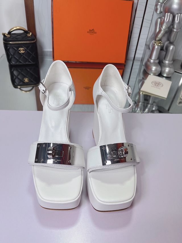 Hermes calfskin 90mm sandal HS0163