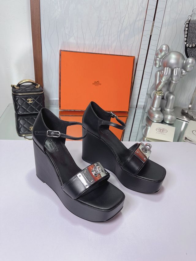 Hermes calfskin 90mm sandal HS0163