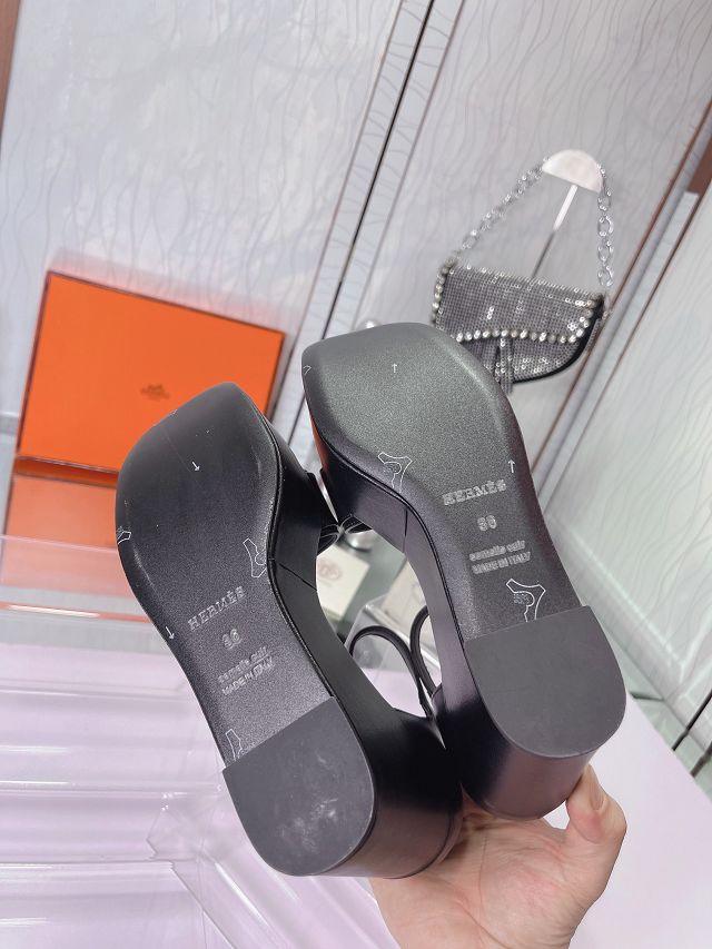 Hermes calfskin 90mm sandal HS0163