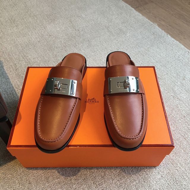 Hermes calfskin Iota mule HS0179