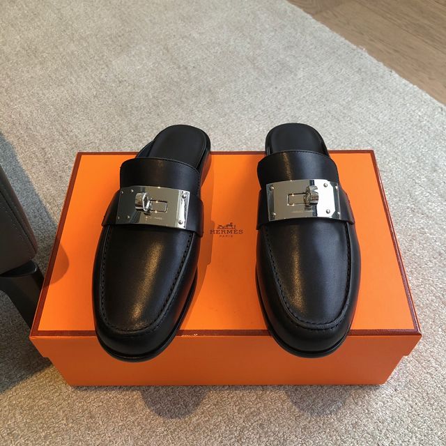 Hermes calfskin Iota mule HS0179