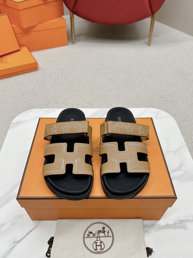 Hermes calfskin chypre sandal HS0172