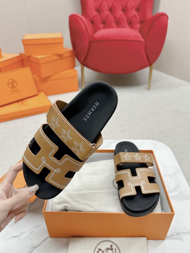 Hermes calfskin chypre sandal HS0172