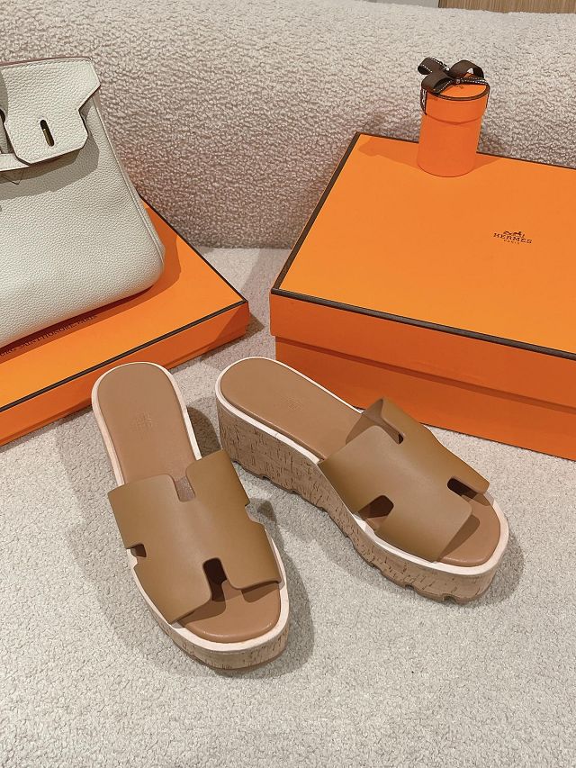 Hermes calfskin eze 70mm sandal HS0180