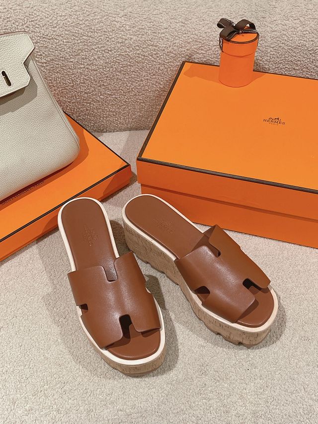 Hermes calfskin eze 70mm sandal HS0180