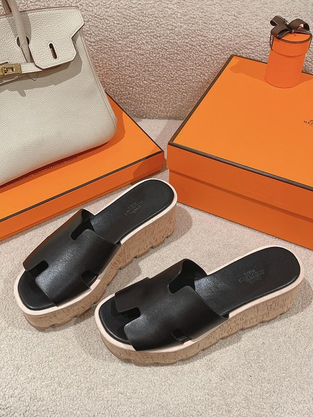 Hermes calfskin eze 70mm sandal HS0180