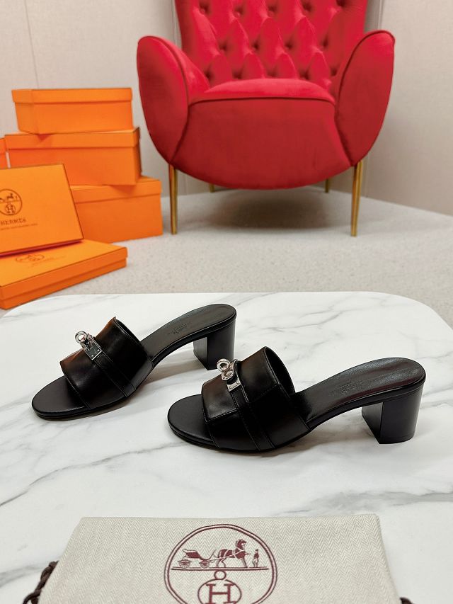 Hermes calfskin gigi 50mm sandal HS0183