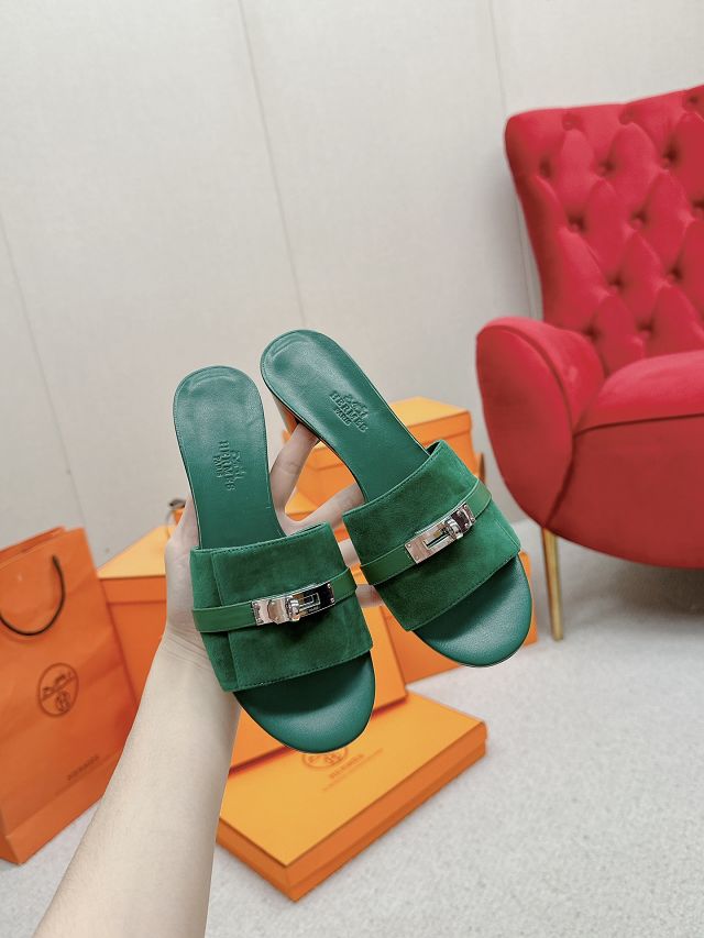 Hermes calfskin gigi 50mm sandal HS0183