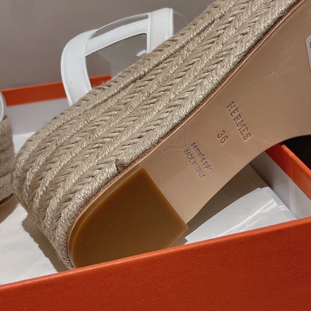 Hermes calfskin ithea 90mm sandal HS0182