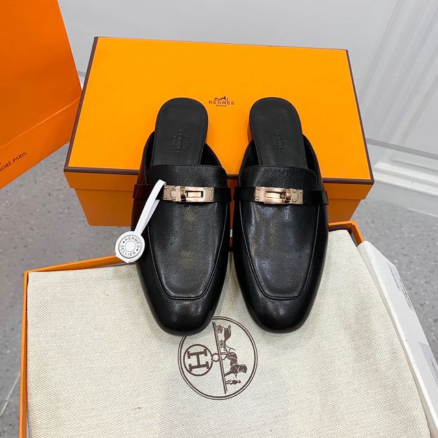 Hermes calfskin oz mule HS0174