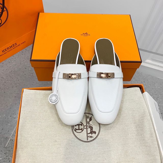 Hermes calfskin oz mule HS0174