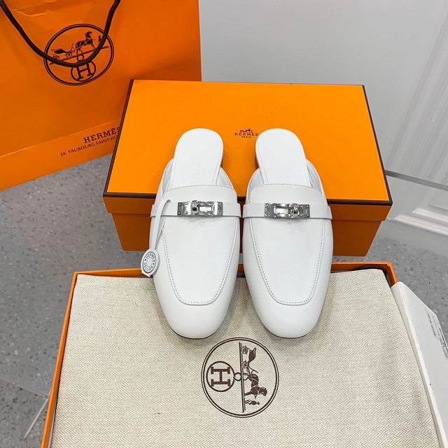 Hermes calfskin oz mule HS0174