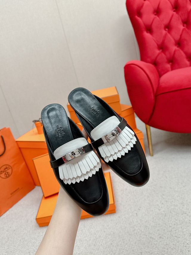 Hermes calfskin oz mule HS0175