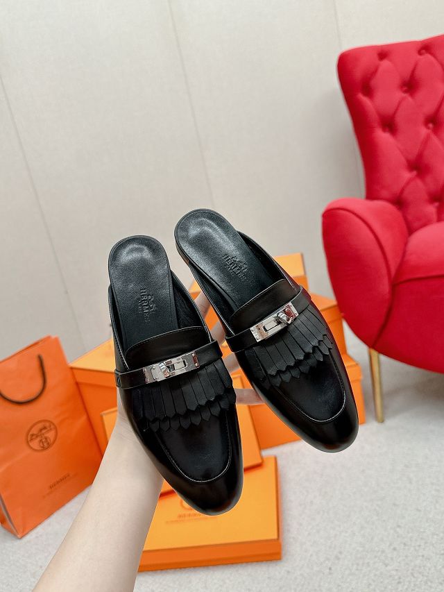 Hermes calfskin oz mule HS0175