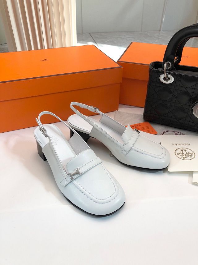 Hermes calfskin slingback HS0157