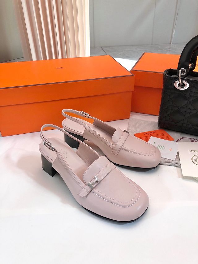 Hermes calfskin slingback HS0157