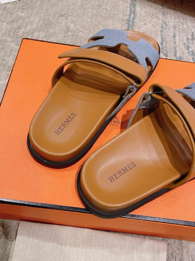 Hermes canvas chypre sandal HS0169