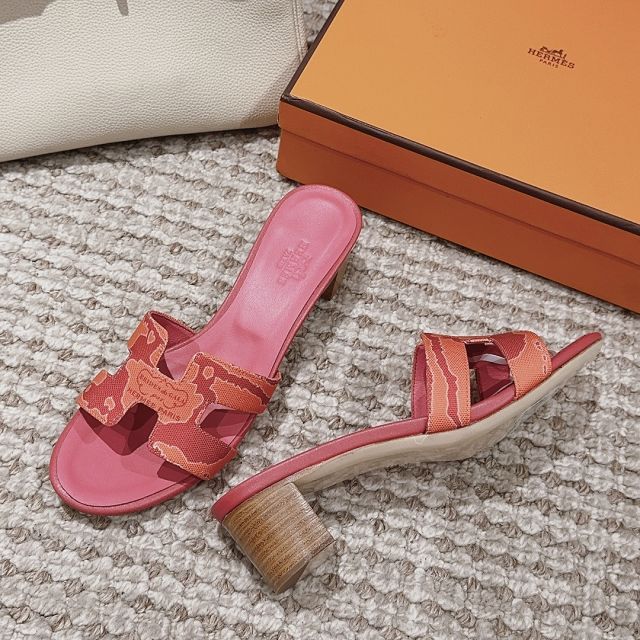 Hermes canvas oasis 50mm sandal HS0187