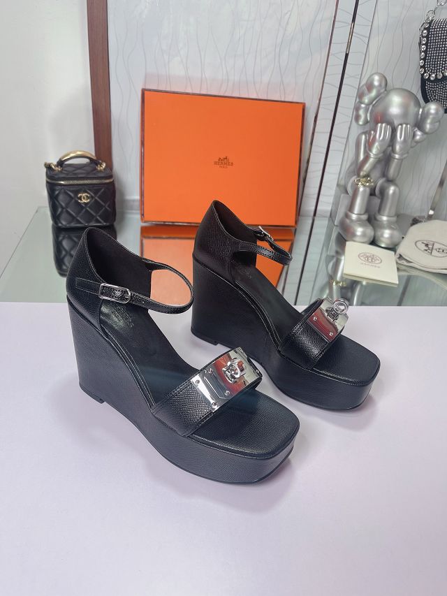 Hermes epsom calfskin 90mm sandal HS0162