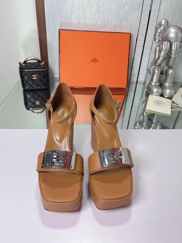 Hermes epsom calfskin 90mm sandal HS0162