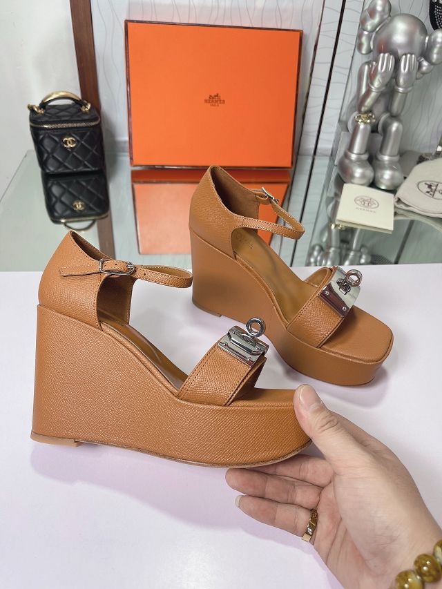 Hermes epsom calfskin 90mm sandal HS0162