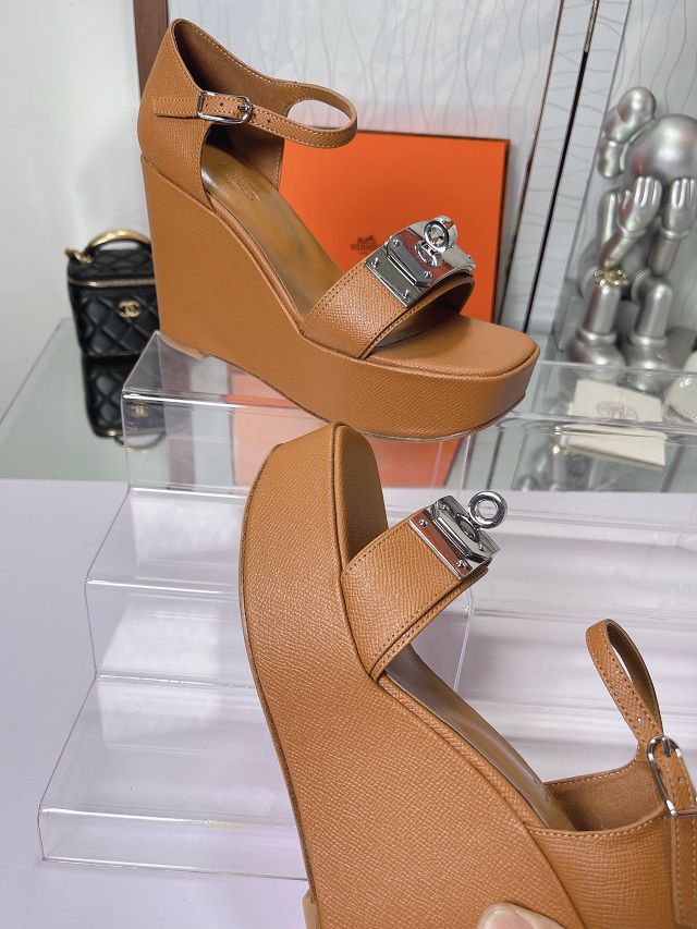 Hermes epsom calfskin 90mm sandal HS0162