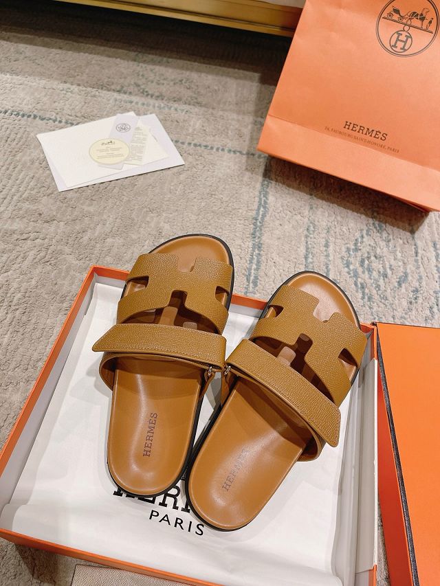 Hermes epsom calfskin chypre sandal HS0168