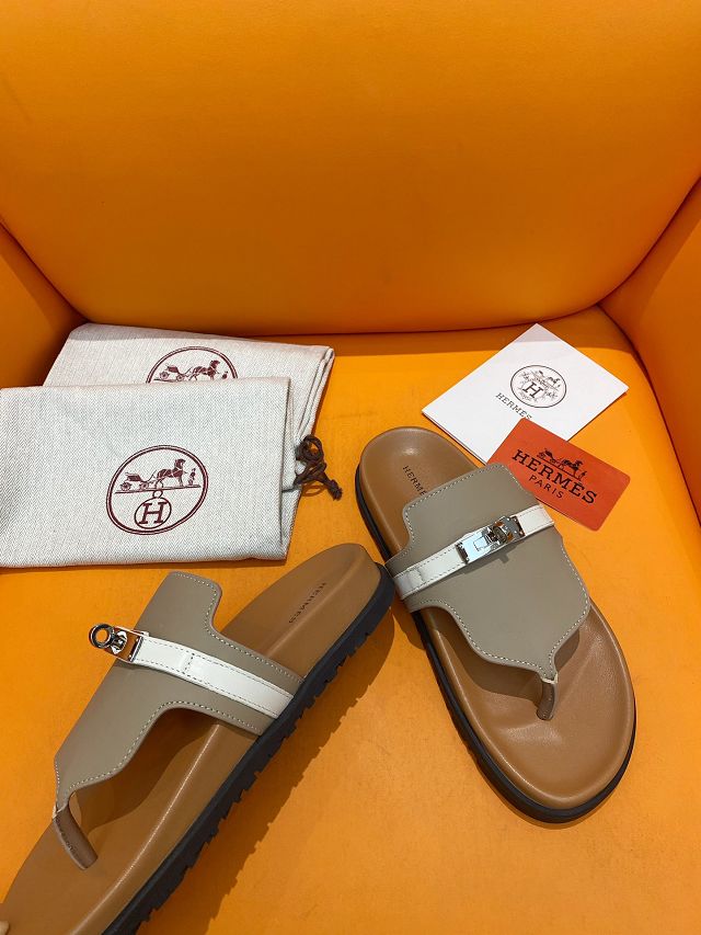 Hermes lambskin empire sandal HS0166