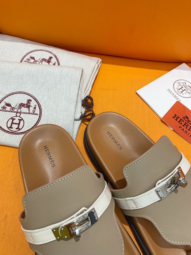 Hermes lambskin empire sandal HS0166