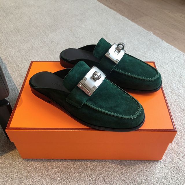 Hermes suede Iota mule HS0178