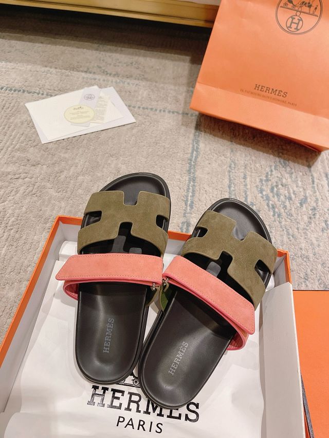 Hermes suede chypre sandal HS0171