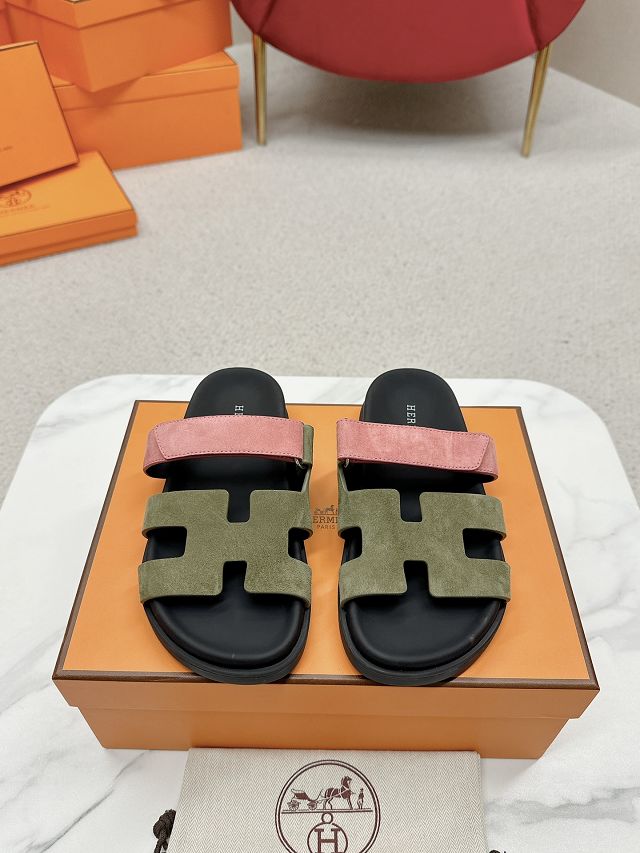 Hermes suede chypre sandal HS0171