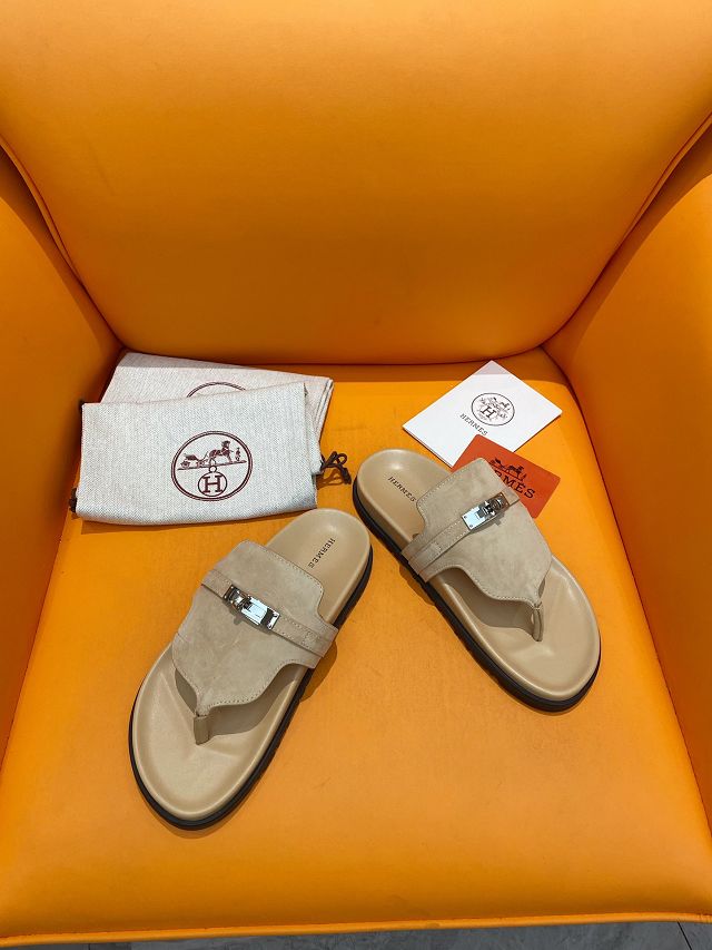 Hermes suede empire sandal HS0165