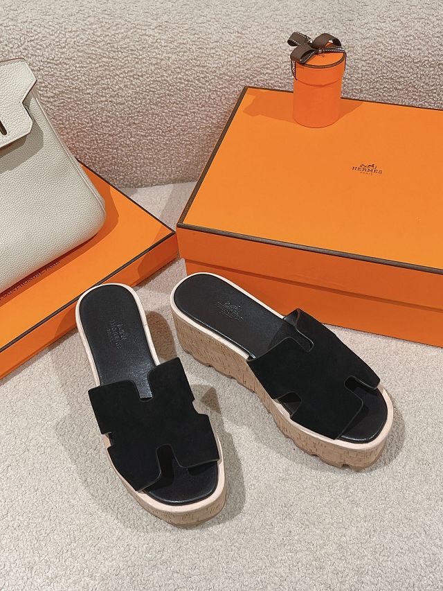 Hermes suede eze 70mm sandal HS0181